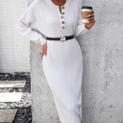 Womens-2023-Fall-Knit-Sweater-Maxi-Dress-Long-Sleeve-Button-V-Neck-Sweater-Long-Dress-White-5