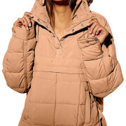 Womens-Winter-Pullover-Puffer-Jacket-Lightbrown-1