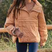 Womens-Winter-Pullover-Puffer-Jacket-Lightbrown-3