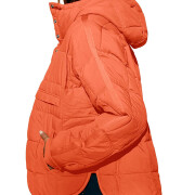 Womens-Winter-Pullover-Puffer-Jacket-Orange-3