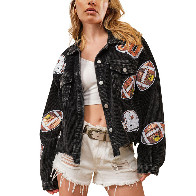 Womens-Cropped-Corduroy-Jacket-Football-Sequin-Black-1.jpg