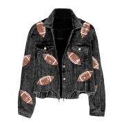 Womens-Cropped-Corduroy-Jacket-Football-Sequin-Black-7