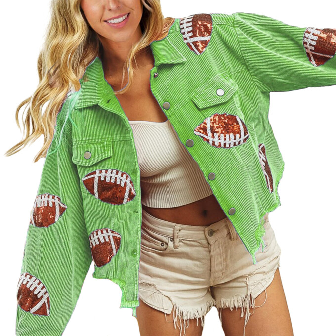 Womens-Cropped-Corduroy-Jacket-Football-Sequin-Green-1.jpg