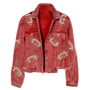 Womens-Cropped-Corduroy-Jacket-Football-Sequin-Red-6