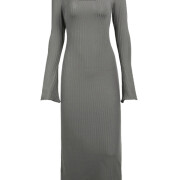 Womens-Ribbed-Knit-Maxi-Dress-Grey-3