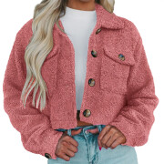 Womens-Sherpa-Shacket-Jacket-Pink-1