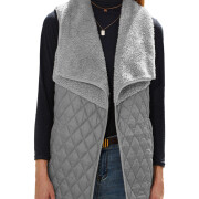 Womens-Fleece-Vest-Sherpa-Sleeveless-Jacket-Grey-1