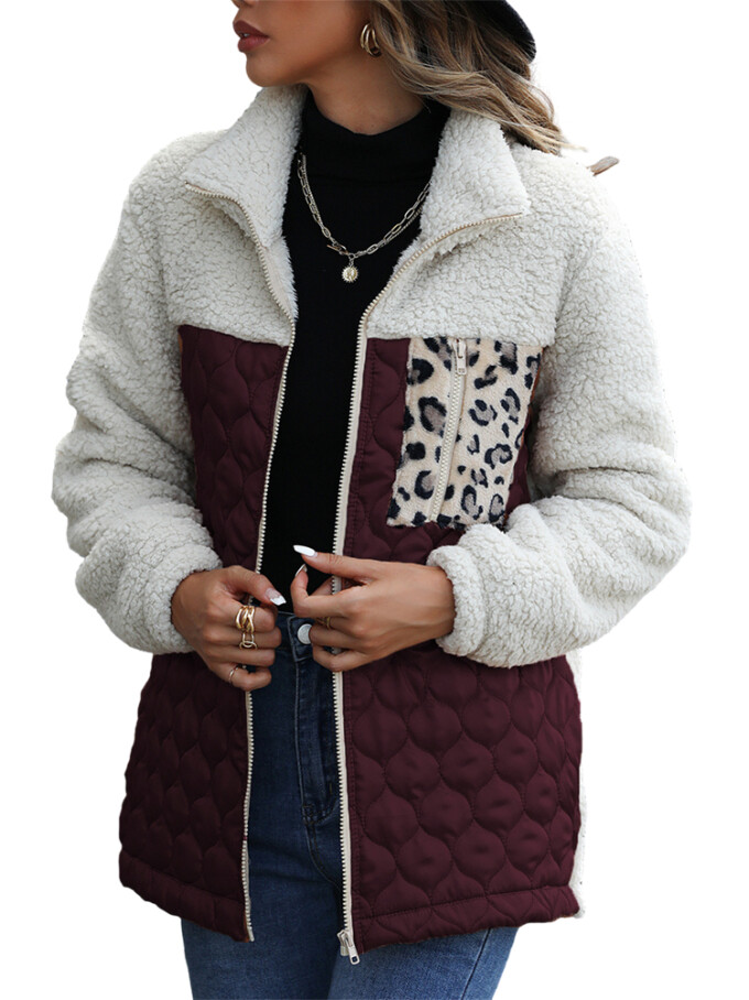 Womens-Winter-Fleece-Jacket-Fuzzy-Sherpa-Quilted-Jacket-Winered-1.jpg