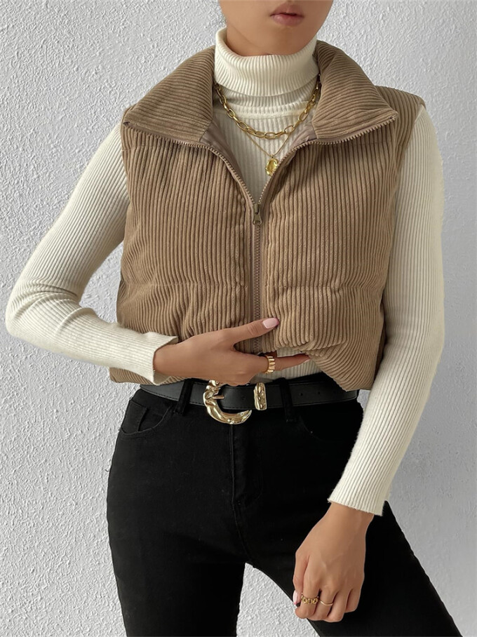 Womens-Crop-Corduroy-Puffer-Vest-Khaki-4.jpg