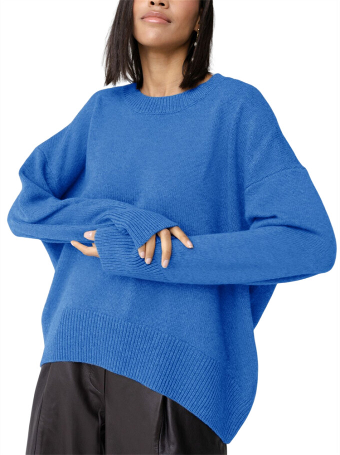 Womens-Crew-Neck-Knit-Sweater-Blue-4.jpg