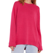 Womens-Crew-Neck-Knit-Sweater-Rosered-1