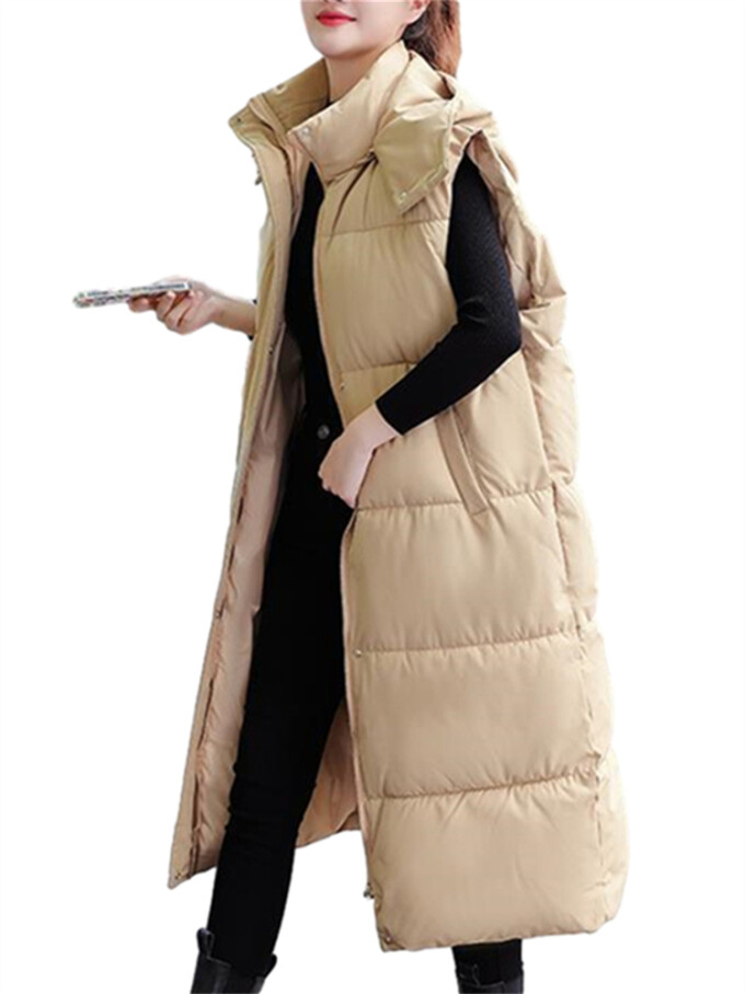 Womens-Long-Hooded-Puffer-Vest-Khaki-1.jpg