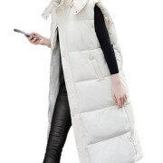 Womens-Long-Hooded-Puffer-Vest-White-1