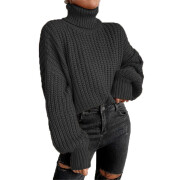 Womens-Turtleneck-Cropped-Sweater-Black-1