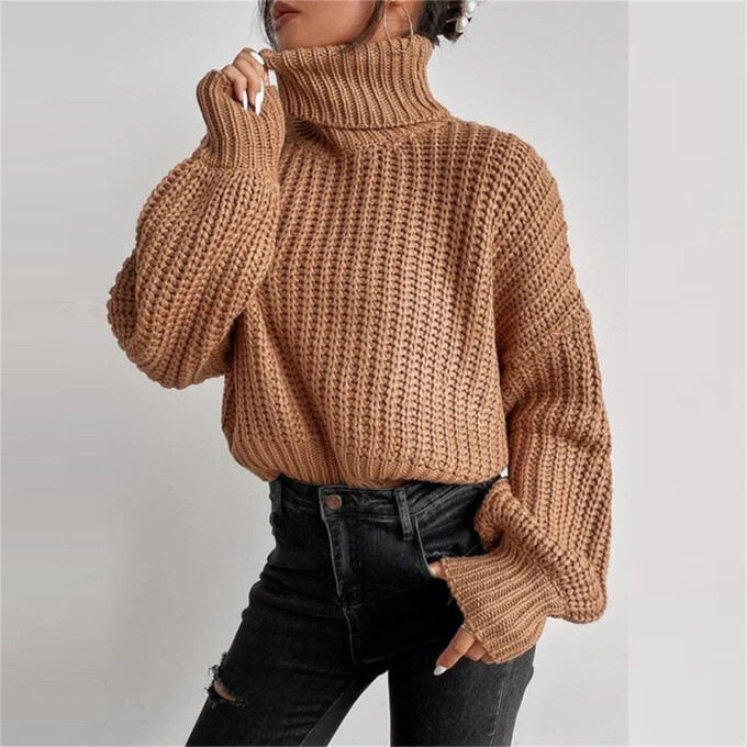 Womens-Turtleneck-Cropped-Sweater-Brown-3.jpg