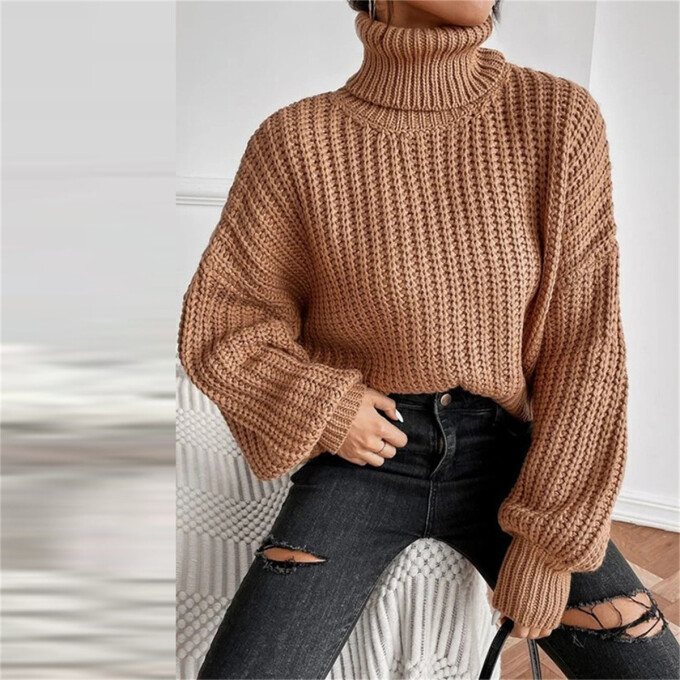 Womens-Turtleneck-Cropped-Sweater-Brown-4.jpg