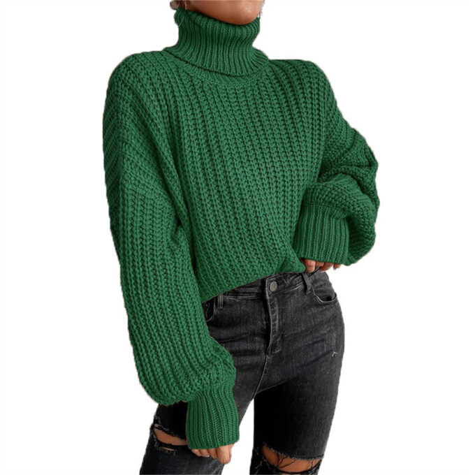 Womens-Turtleneck-Cropped-Sweater-Green-1.jpg