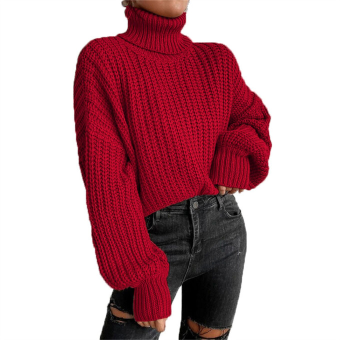 Womens-Turtleneck-Cropped-Sweater-Red-1.jpg