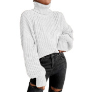 Womens-Turtleneck-Cropped-Sweater-White-1