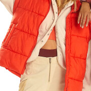 Womens-Oversized-Puffer-Vest-Orange-1