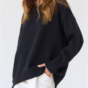 Womens-Oversized-Sweater-Black-2