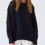 Womens-Oversized-Sweater-Black-5