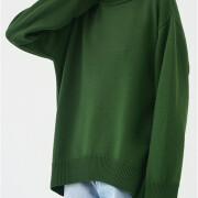 Womens-Oversized-Sweater-Darkgreen-2