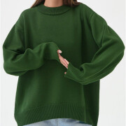 Womens-Oversized-Sweater-Darkgreen-3