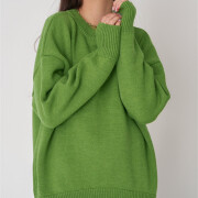 Womens-Oversized-Sweater-Green-4