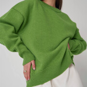 Womens-Oversized-Sweater-Green-5