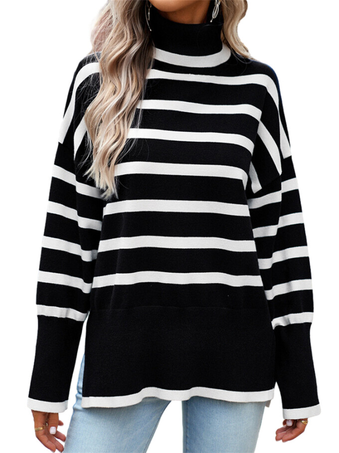 Womens-Turtleneck-Striped-Oversized-Sweater-Black-1.jpg