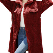 Womens-Fleece-Jacket-Long-Sleeve-Fuzzy-Teddy-Coat-Lapel-Button-Down-Faux-Fur-Warm-Winter-Outwear-Winered-1