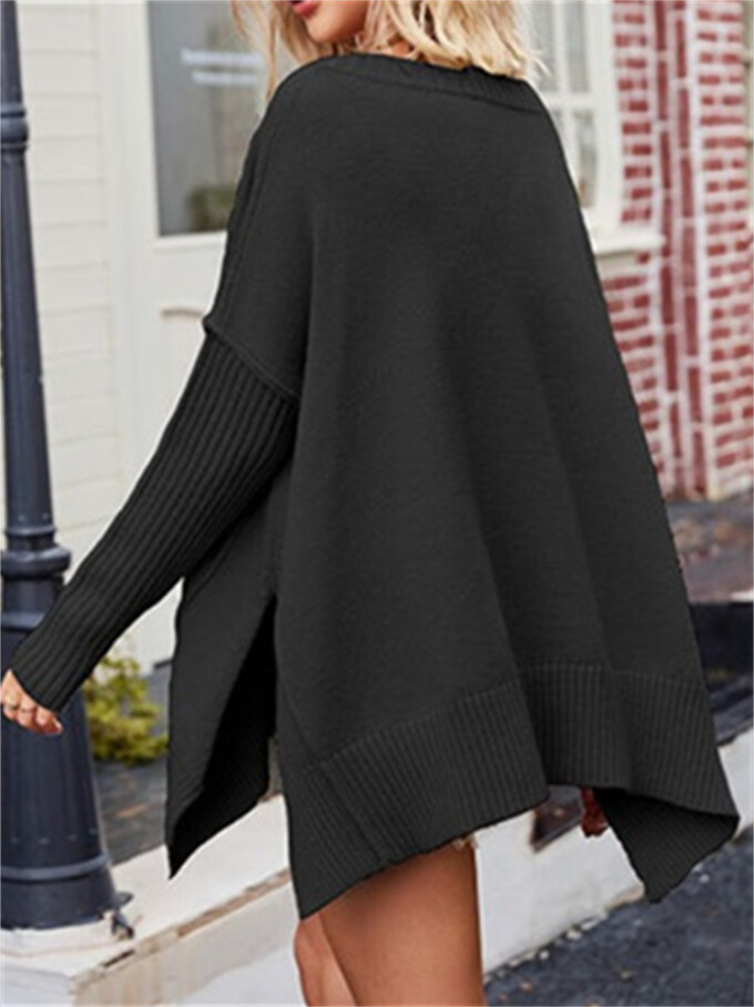 Womens-V-Neck-Oversized-Sweater-Black-2.jpg