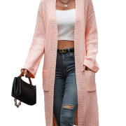 Womens-Long-Cardigan-Pink-1