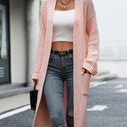 Womens-Long-Cardigan-Pink-6