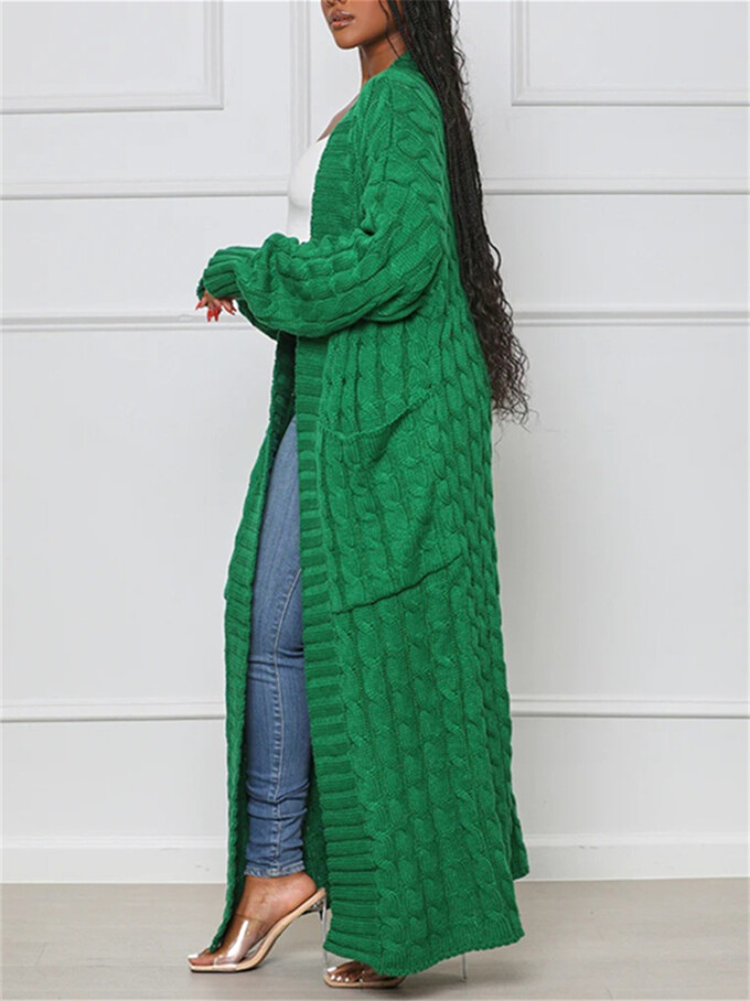 Womens-Long-Cardigan-Sweater-Green-3.jpg