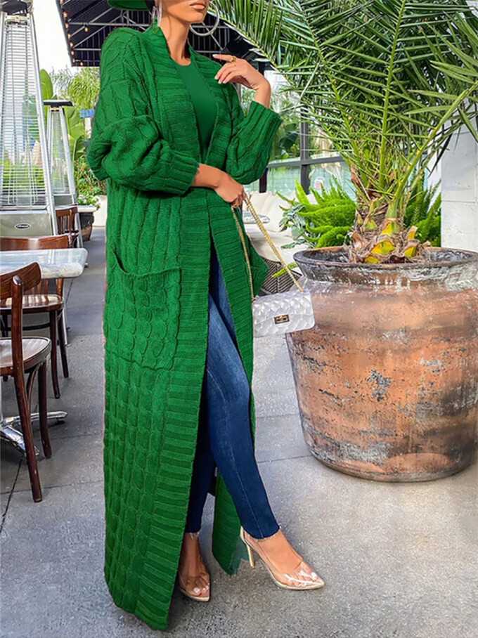 Womens-Long-Cardigan-Sweater-Green-6.jpg