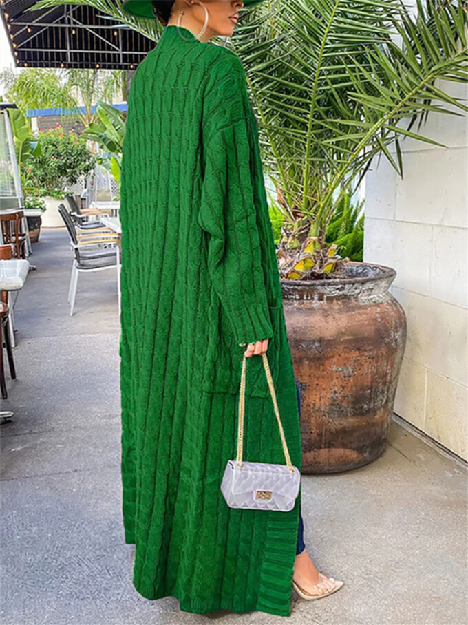 Womens-Long-Cardigan-Sweater-Green-7.jpg