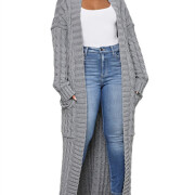 Womens-Long-Cardigan-Sweater-Grey-1