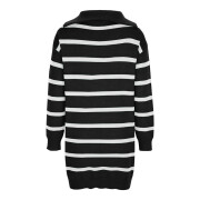 Womens-Striped-Sweater-Dress-Black-6