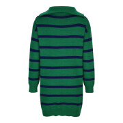 Womens-Striped-Sweater-Dress-Green-6