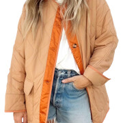 Womens-Quilted-Lightweight-Jacket-Orange-1