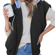 Womens-Quilted-Vest-Lightweight-Black-1