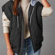 Womens-Quilted-Vest-Lightweight-Black-3