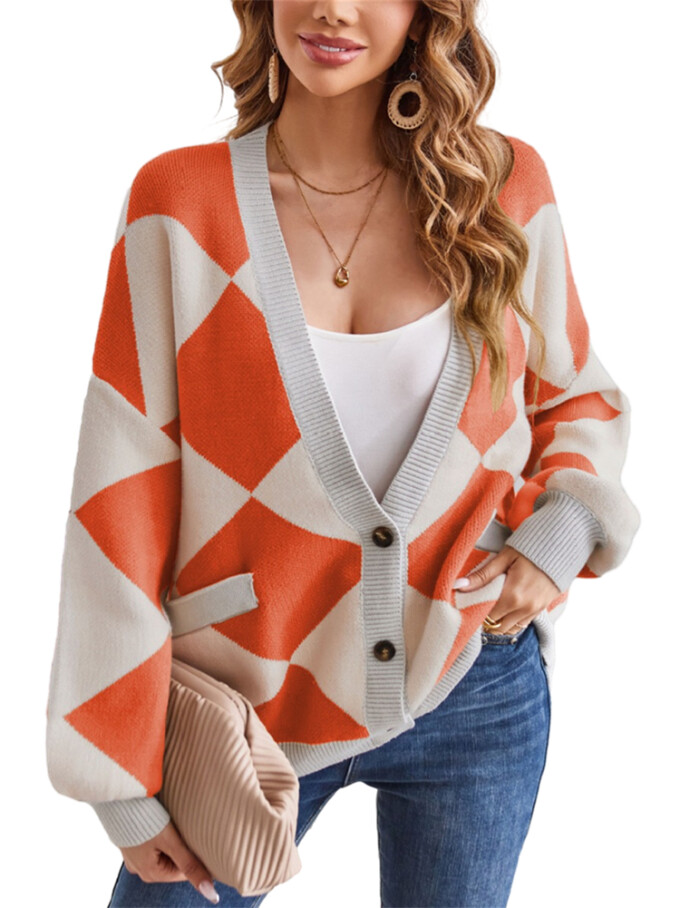 Womens-Cardigan-Sweater-Oversized-Open-Front-Orange-1.jpg