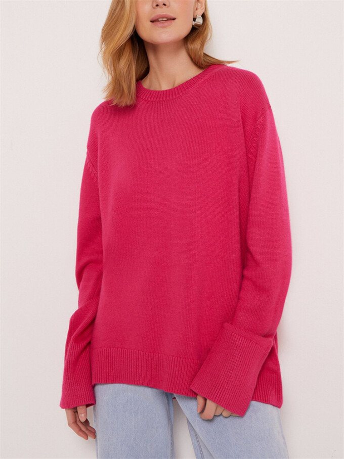 Womens-Crew-Neck-Knit-Sweater-Rosered-3.jpg