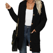 Womens-Fleece-Cardigan-Black-1