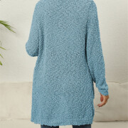 Womens-Fleece-Cardigan-Blue-2