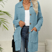 Womens-Fleece-Cardigan-Blue-4