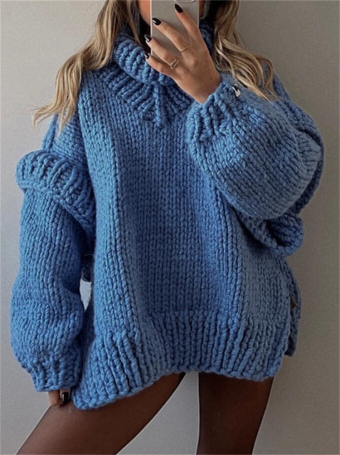 Womens-Turtleneck-Puffy-Long-Sleeve-Oversized-Sweater-Blue-4.jpg